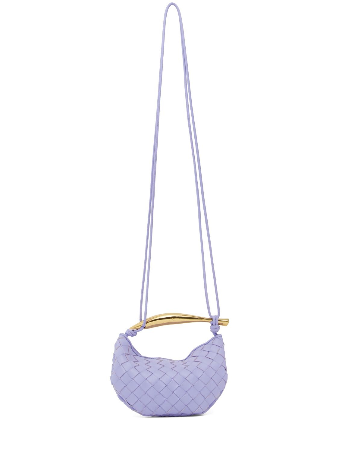 Shop Bottega Veneta Mini Sardine Leather Crossbody Bag In Amethyst