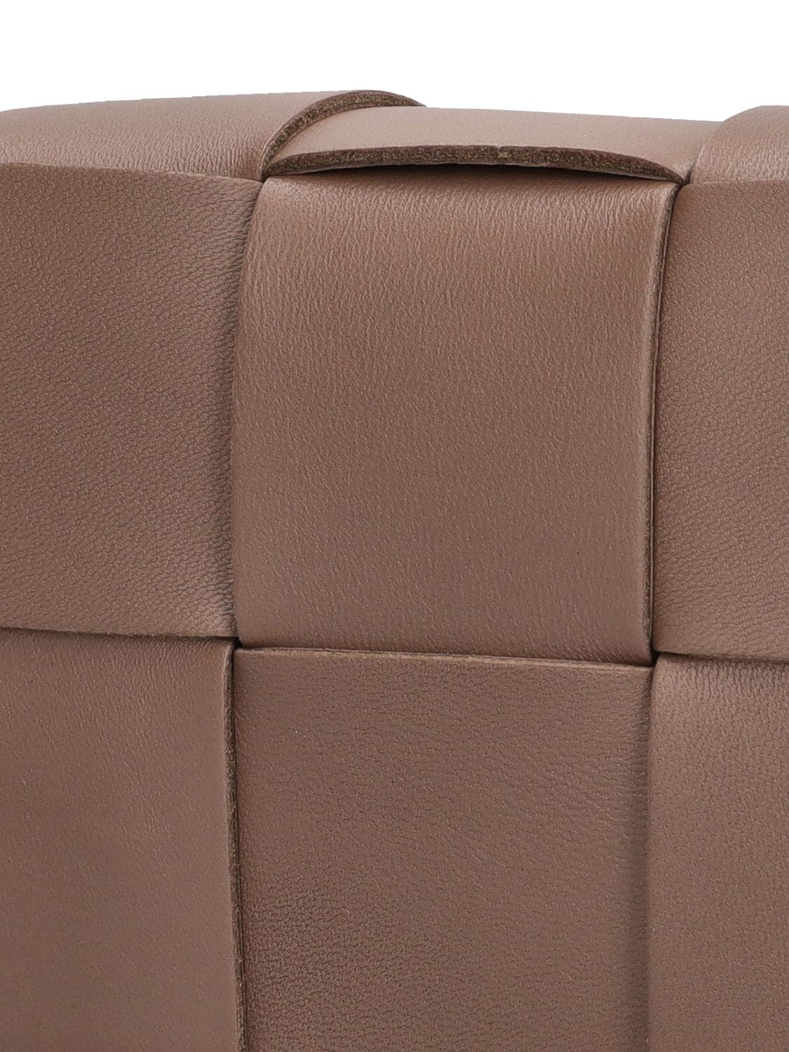 Shop Bottega Veneta Mini Cassette Leather Belt Bag In Taupe Grey