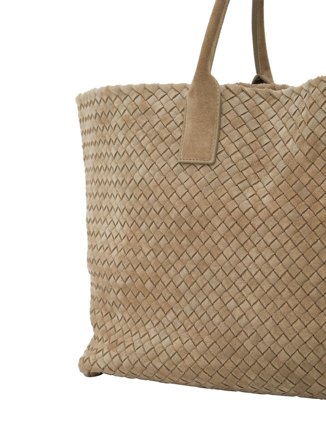 Bottega Veneta Cabat Large Intreccio Metallic Tote Bag