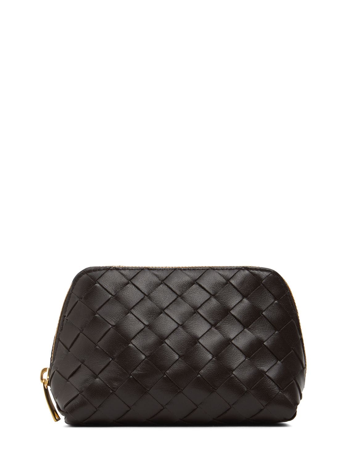 Intrecciato Leather Beauty Pouch