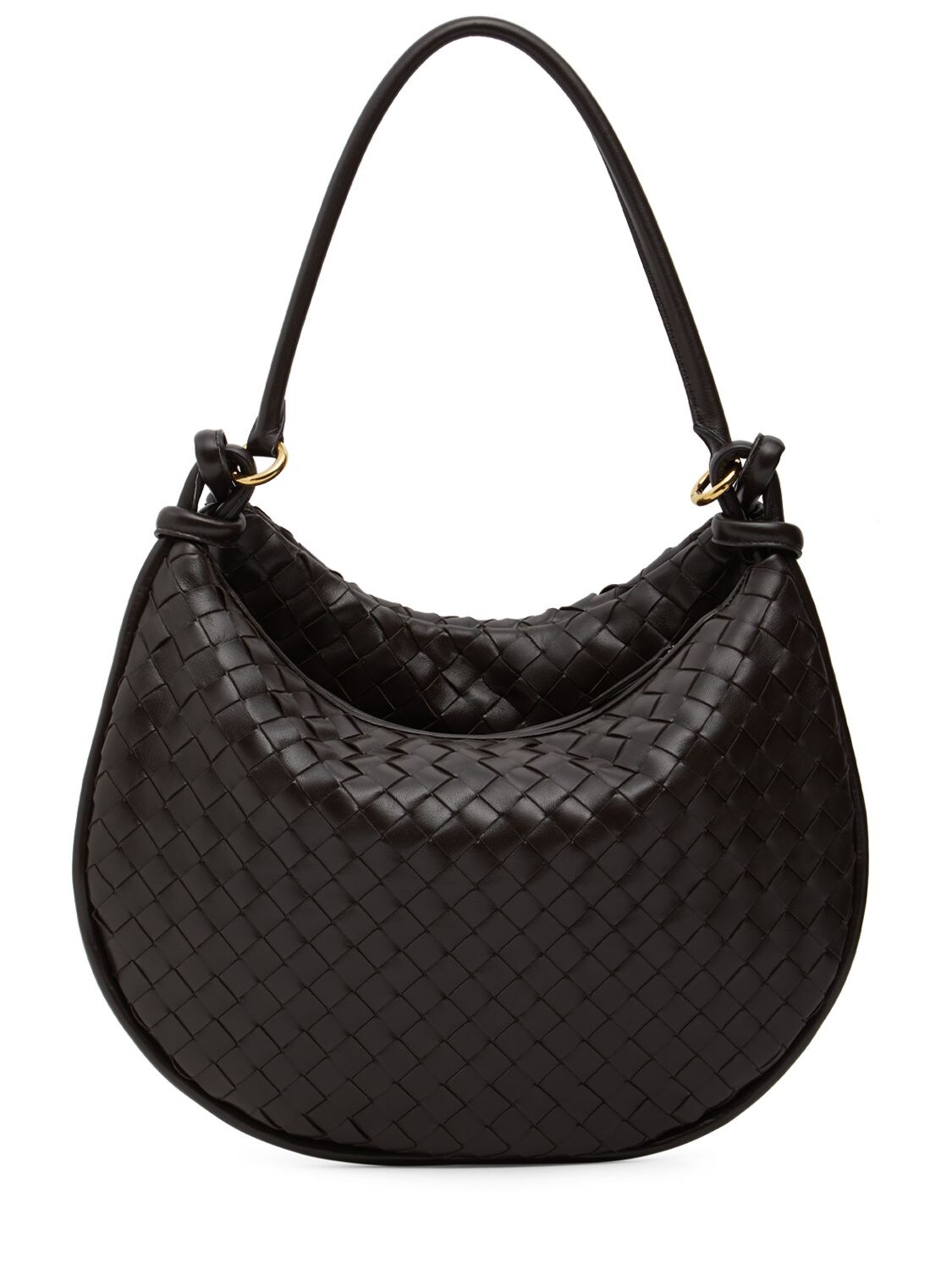 Shop Bottega Veneta Large Gemelli Leather Shoulder Bag In Fondant