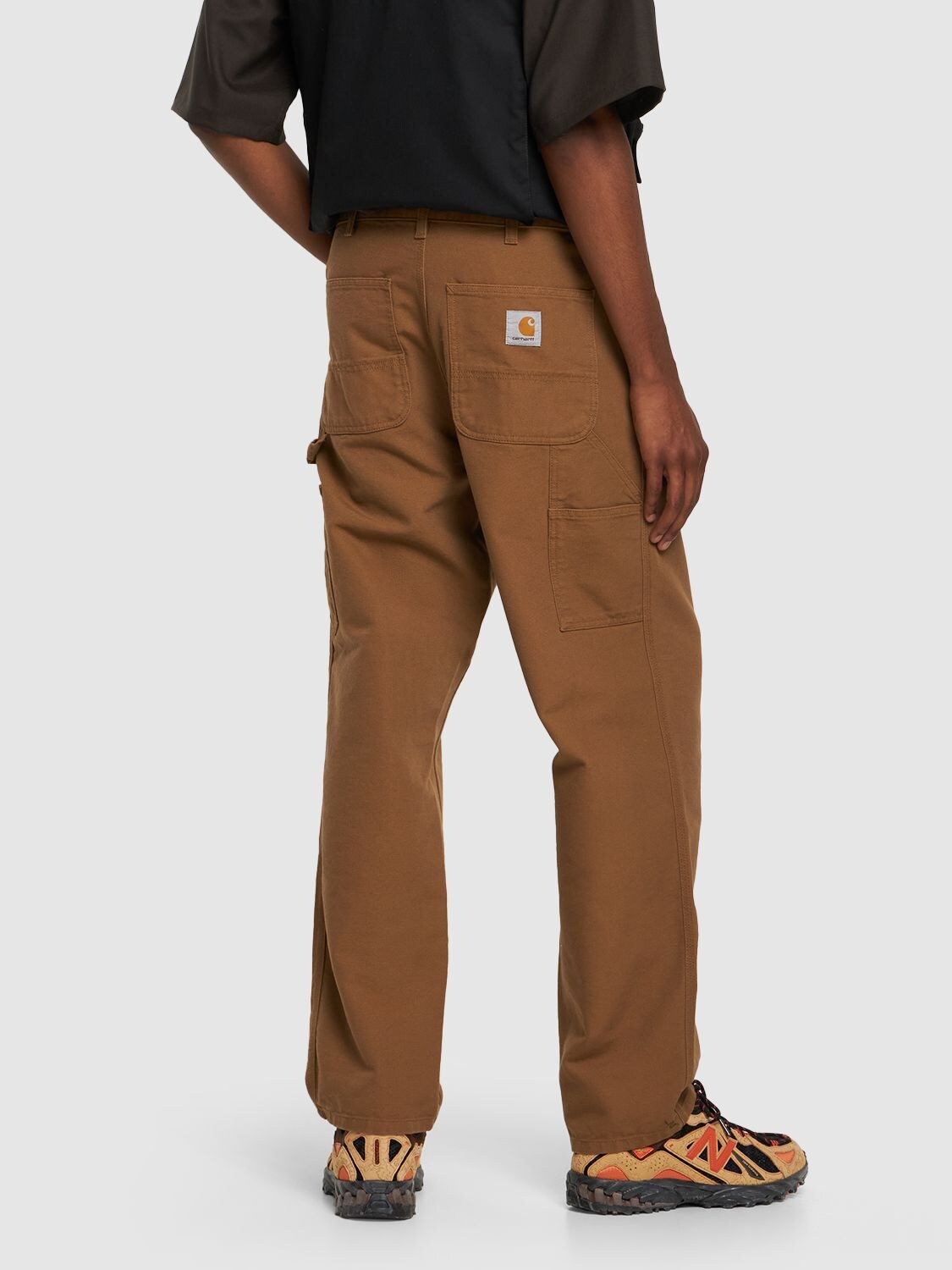 Shop Carhartt Single-knee Relaxed Straight Fit Pants In Hamilton Brown