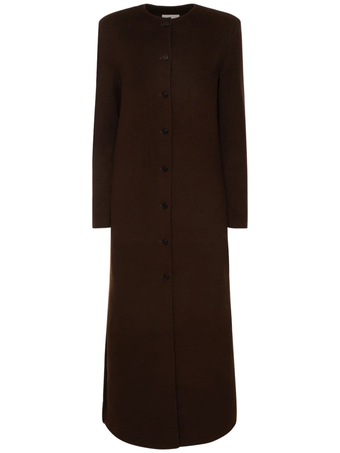 Loulou Studio + Net Sustain Martil Wool And Cashmere-blend Coat In Brown