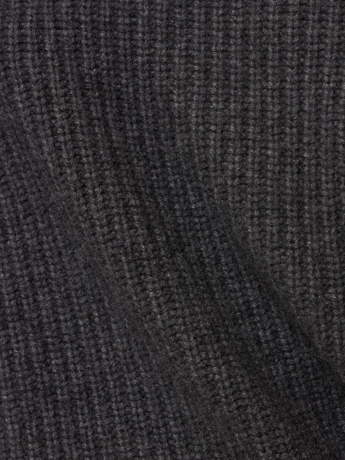 Shop Loulou Studio Faro High Neck Cashmere Sweater In Grey