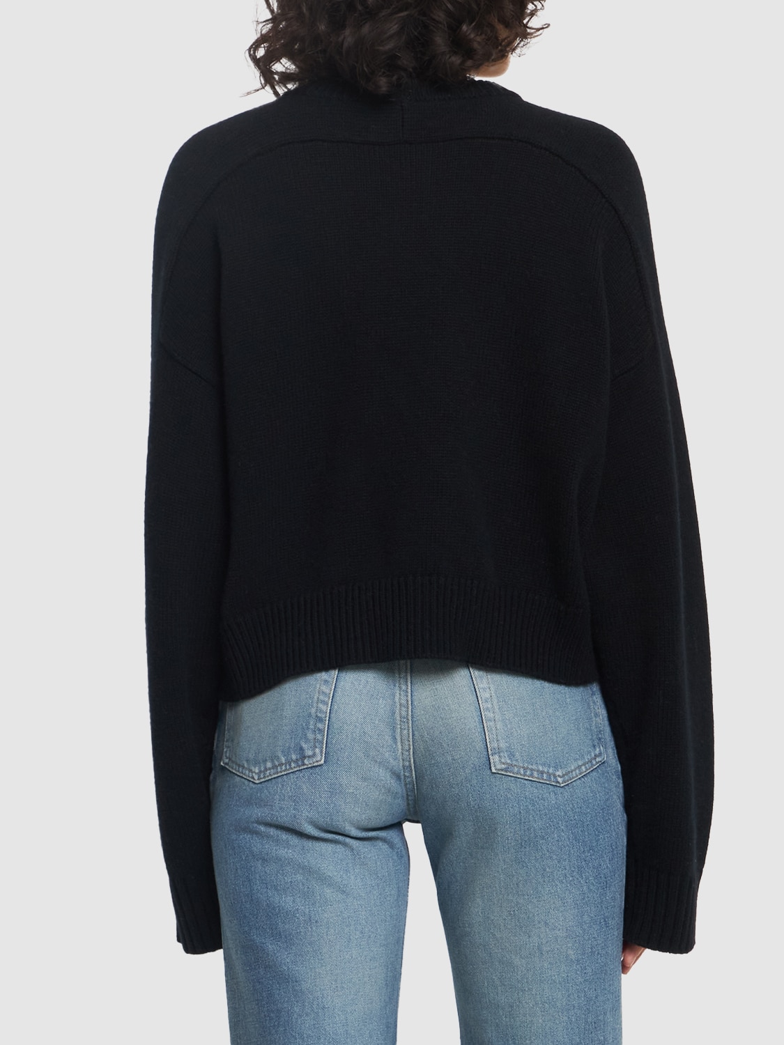 Shop Loulou Studio Bruzzi Wool & Cashmere Sweater In Black