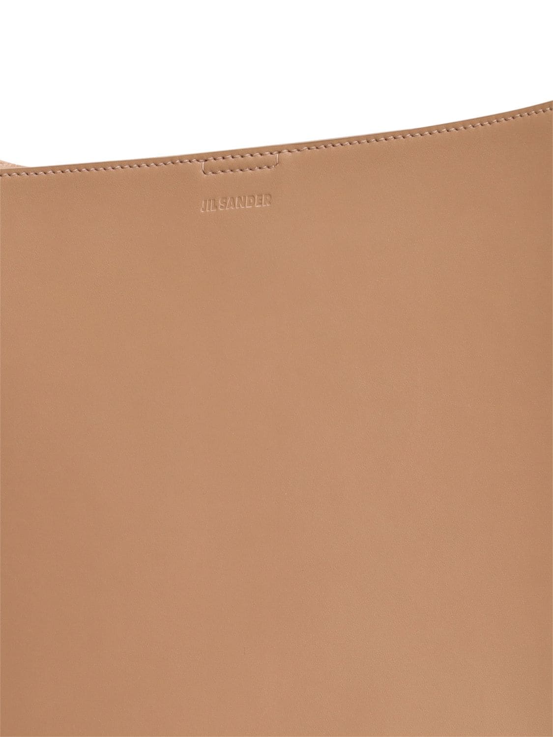 Shop Jil Sander Medium Tangle Leather Crossbody Bag In Clay