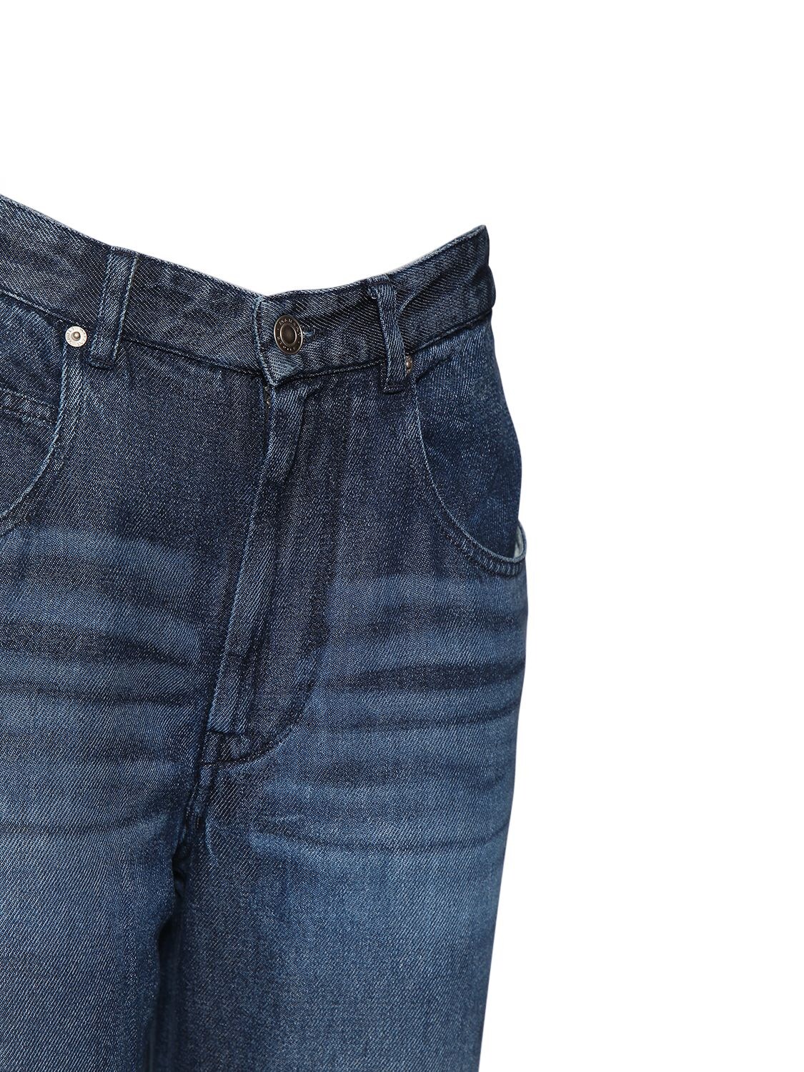 Shop Marant Etoile Bymara Lyocell Straight Jeans In Blue