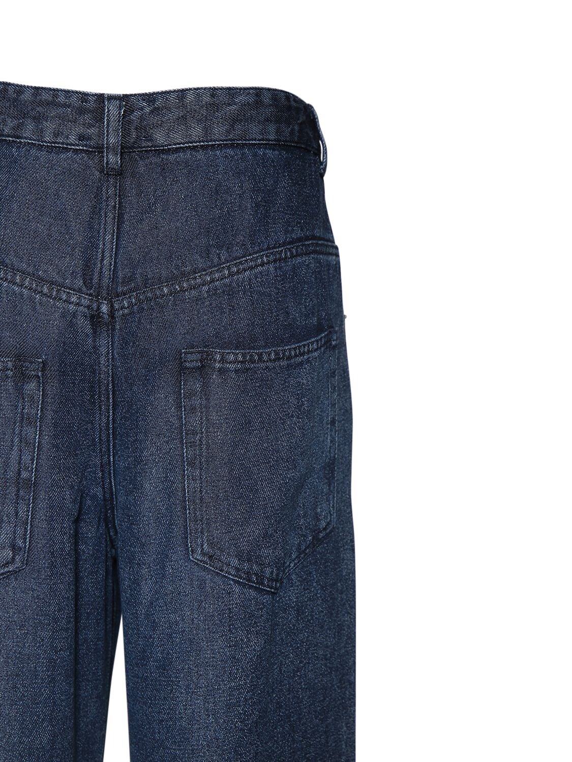 Shop Marant Etoile Bymara Lyocell Straight Jeans In Blue