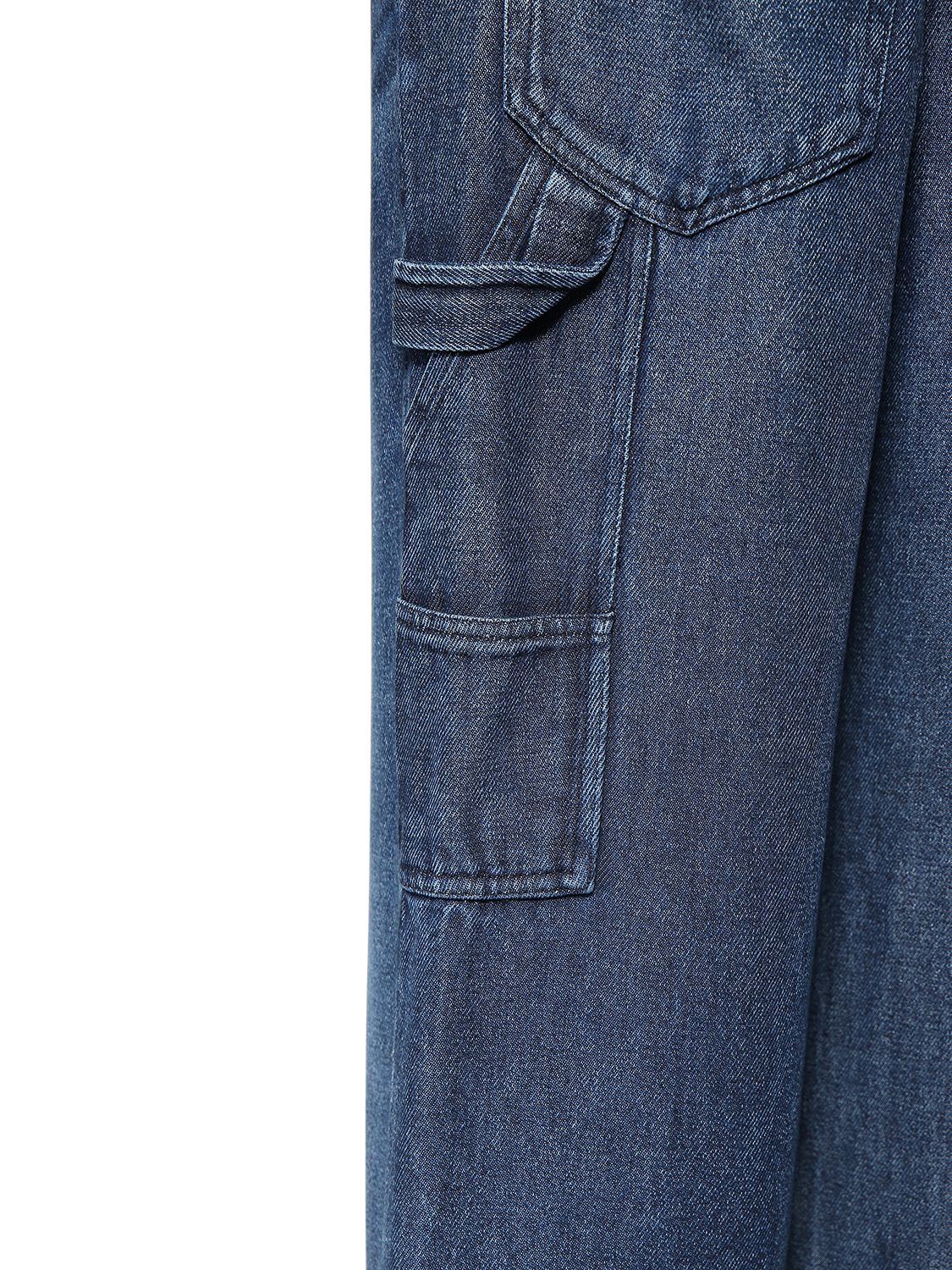 Shop Marant Etoile Bymara Lyocell Straight Jeans In Blue