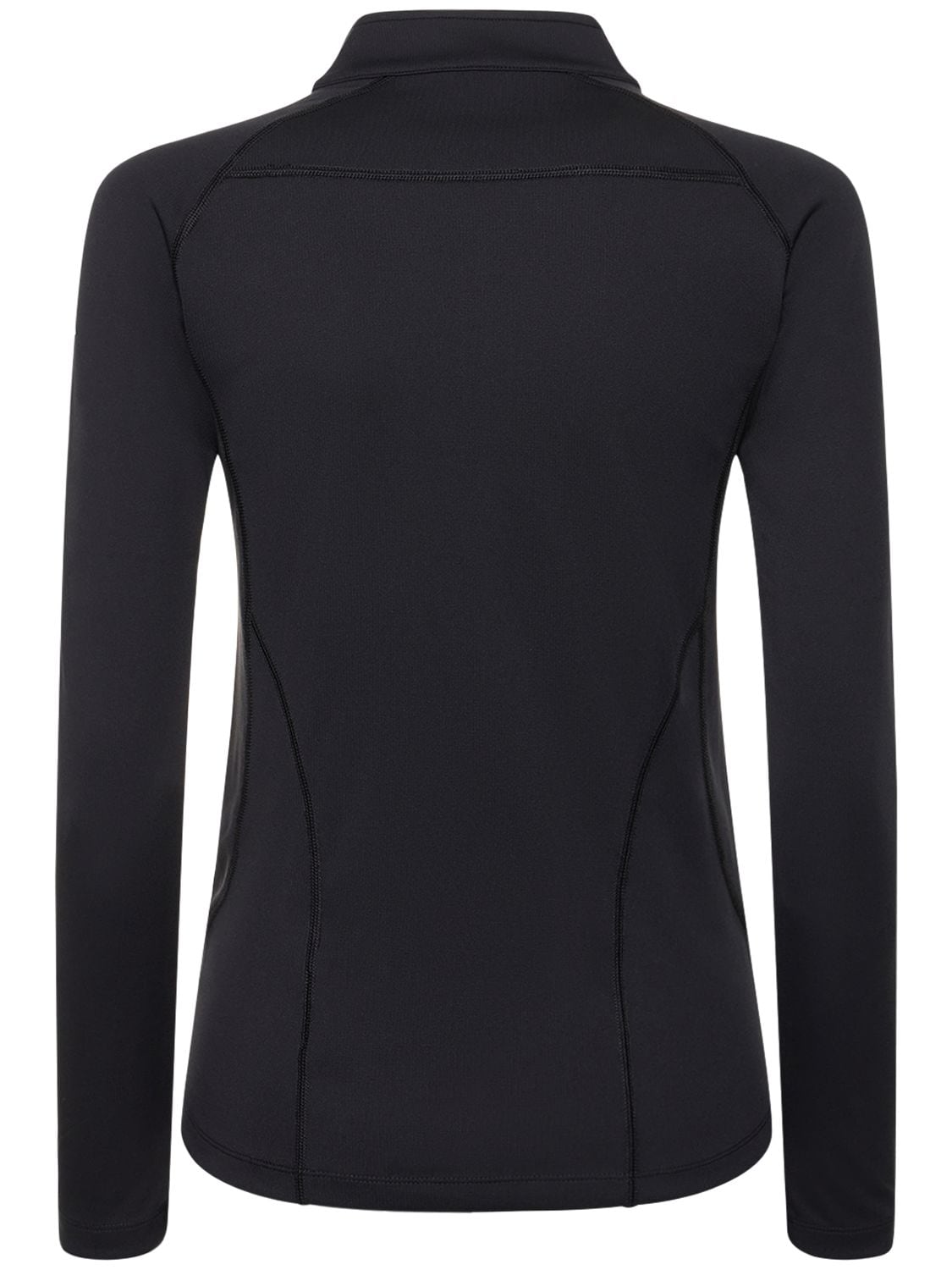 Shop Perfect Moment Thermal Back Seam 1/2 Zip Top In Black