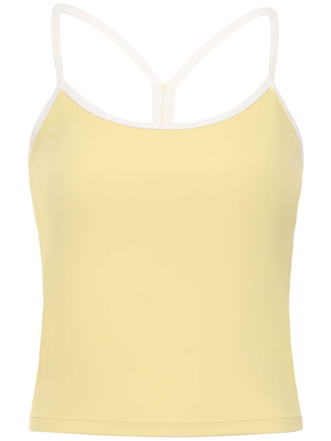 Splits59 Airweight Stretch Tech Tank Top In Yellow