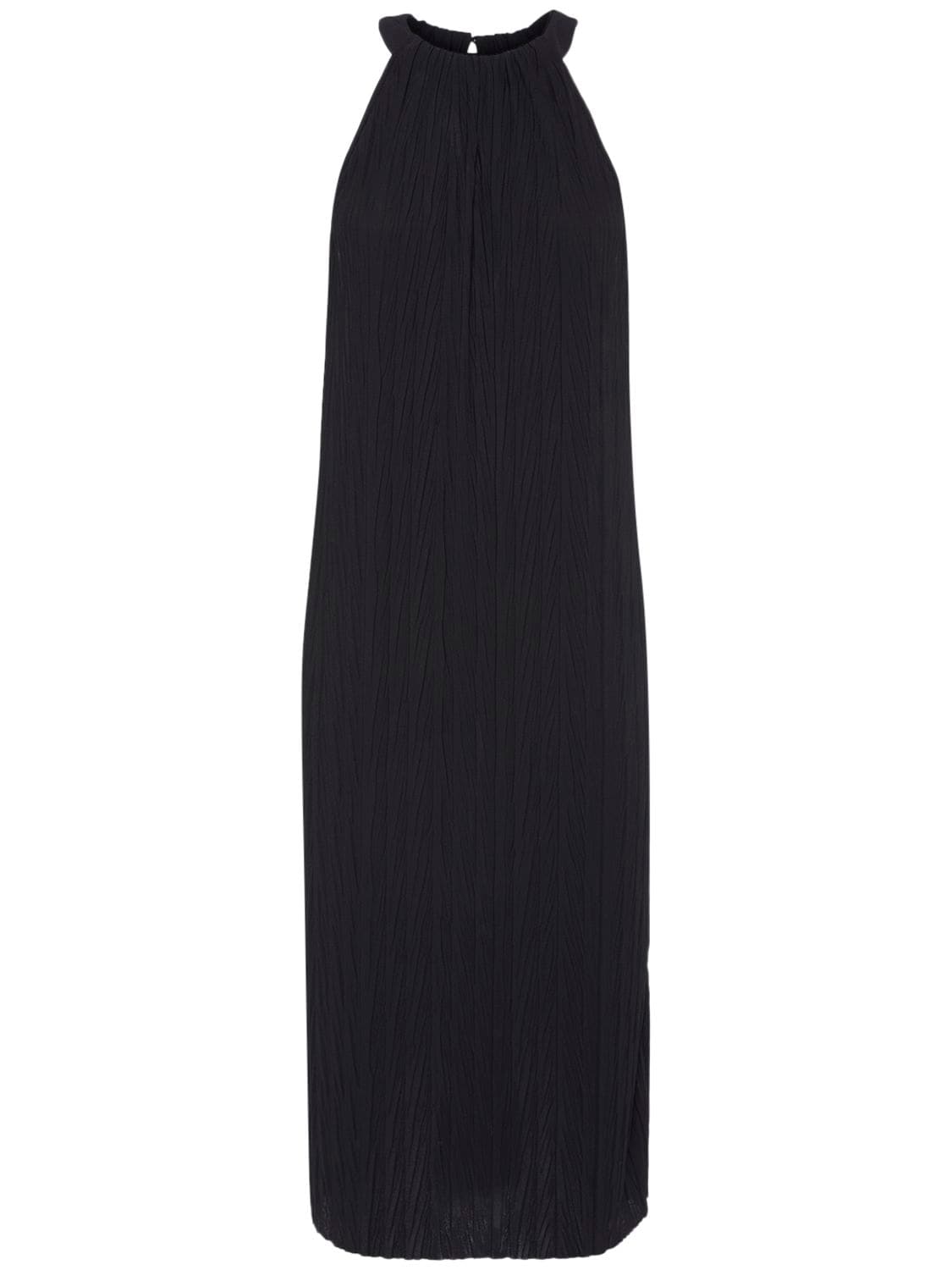 „elia“ Pleated Stretch Jersey Midi Dress – WOMEN > CLOTHING > DRESSES