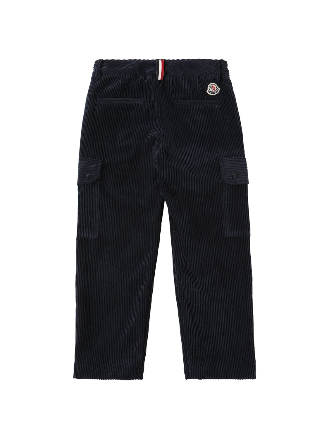 Shop Moncler Velvet Corduroy Pants In Navy