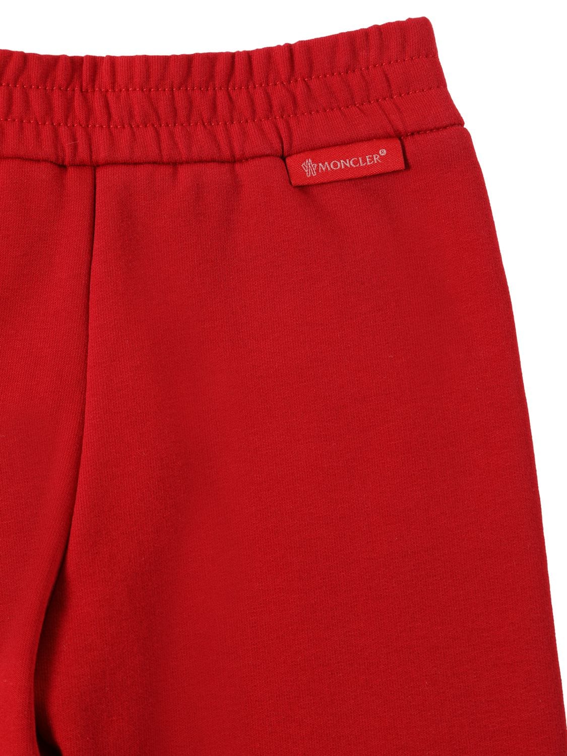 Shop Moncler Stretch Cotton Sweatshirt & Sweatpants In Scarlet
