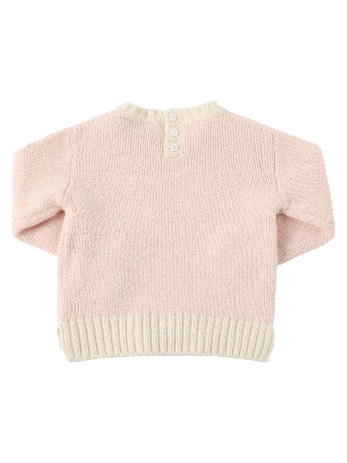 Shop Moncler Wool Knit Sweater In Pink