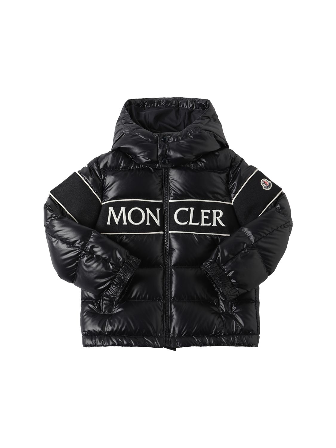 Moncler Kids' Boy's Truyere Logo-embroidered Puffer Jacket In Blue