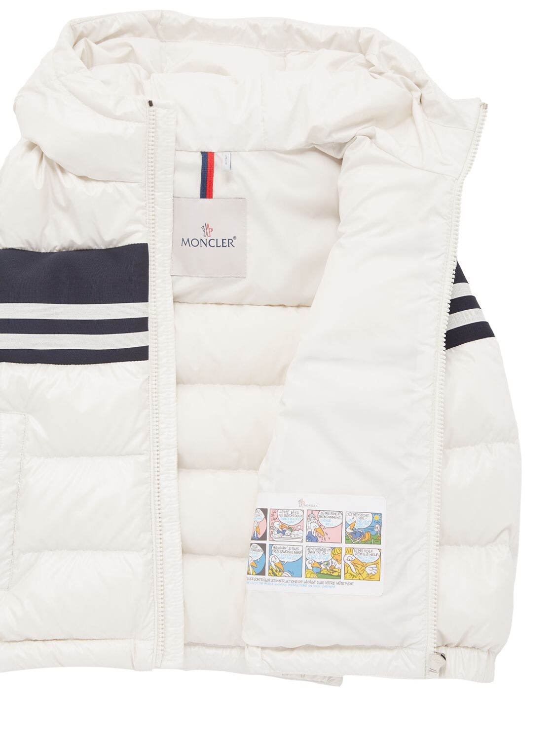 Shop Moncler Mangal Shiny Poly Down Jacket In Neutral