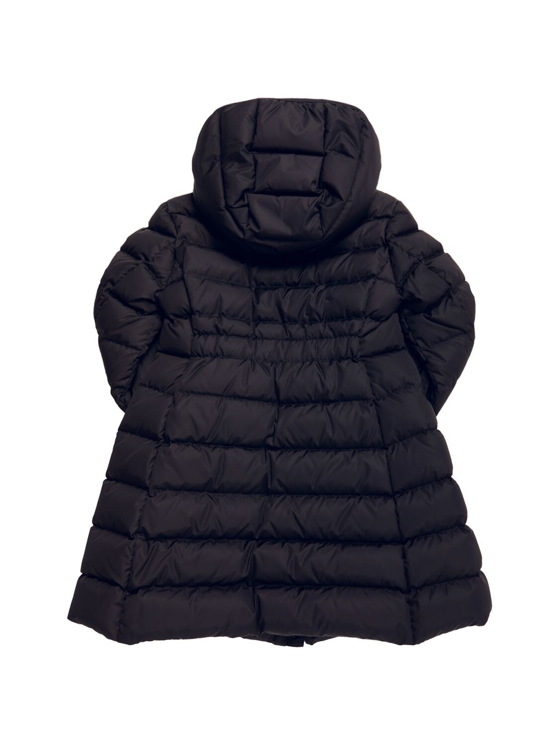 Shop Moncler Charpal Long Down Coat In Midnight Blue