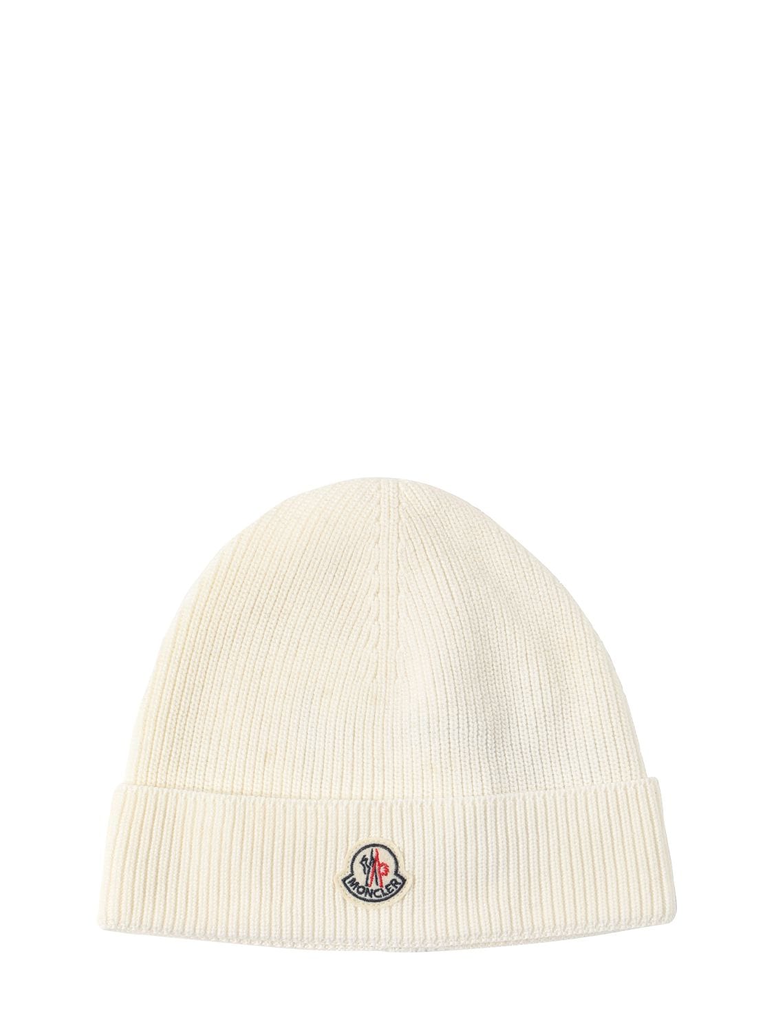 Shop Moncler Extra-fine Wool Beanie In White
