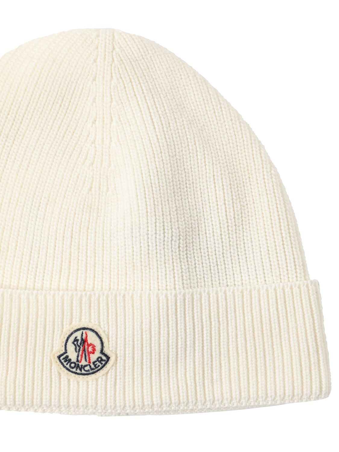 Shop Moncler Extra-fine Wool Beanie In White