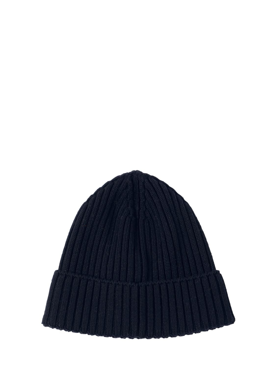 Shop Moncler Extra-fine Wool Beanie In Midnight Blue