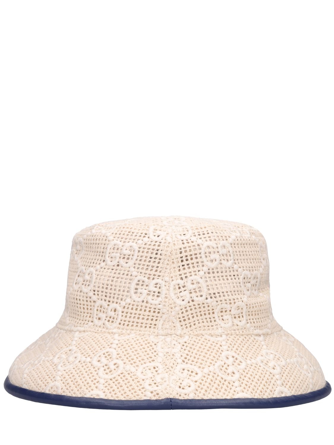 Gucci Women's GG Cotton Crochet Bucket Hat