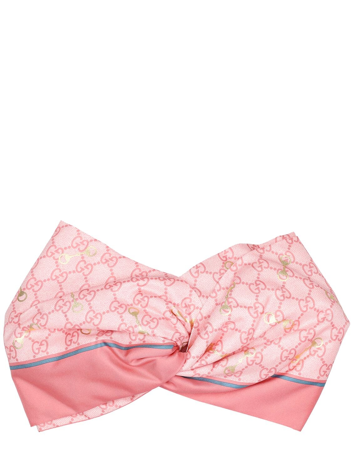 Gg Horsebit Silk Headband