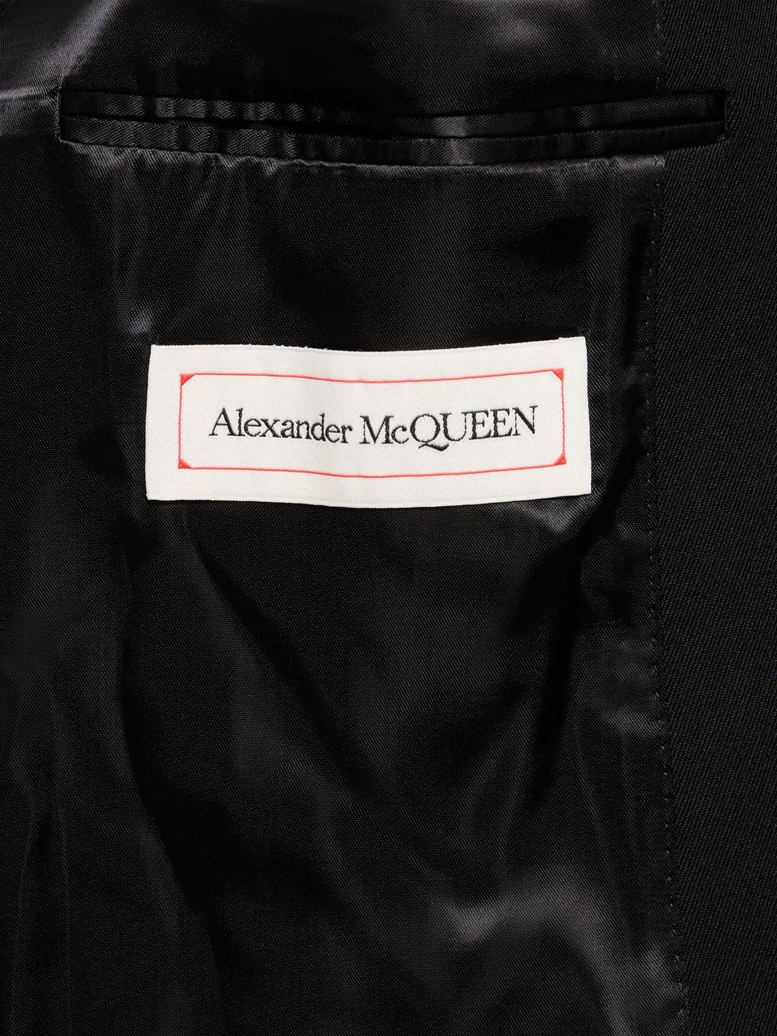 Shop Alexander Mcqueen Single Breast Tailored Wool Coat In Black