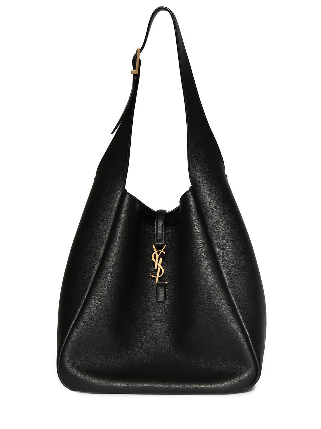Large LE 5 À 7 supple in smooth leather, Saint Laurent