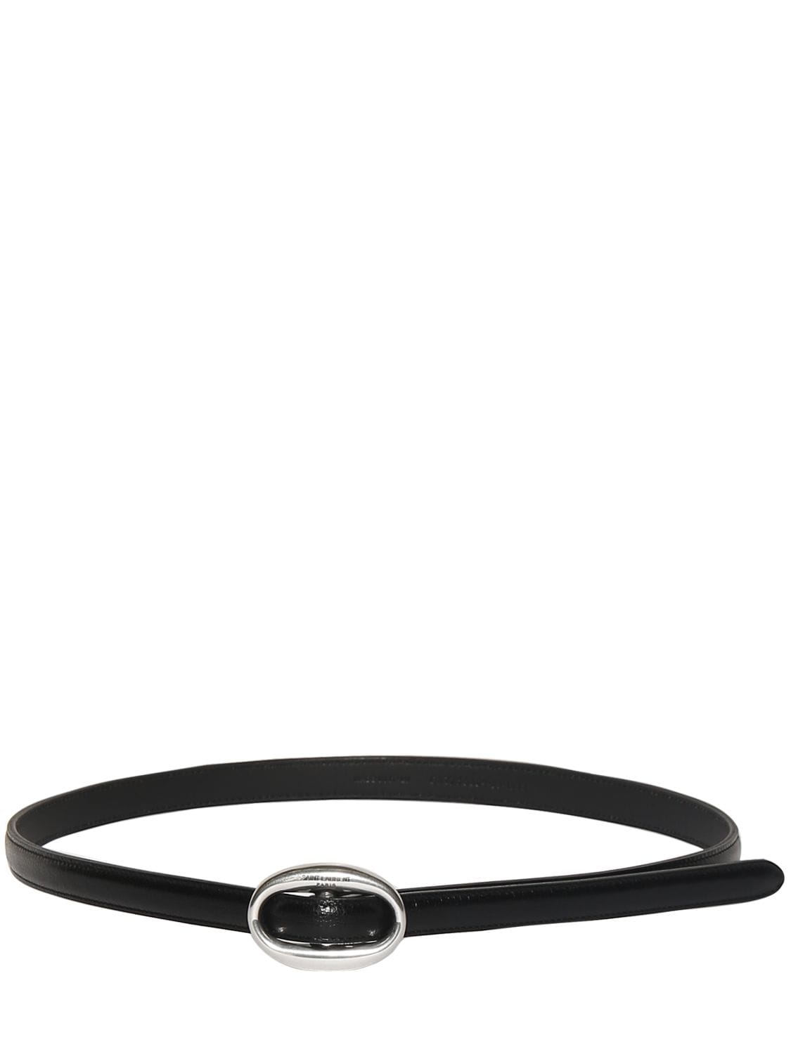 15mm Boucle Ovale Arrondie Leather Belt