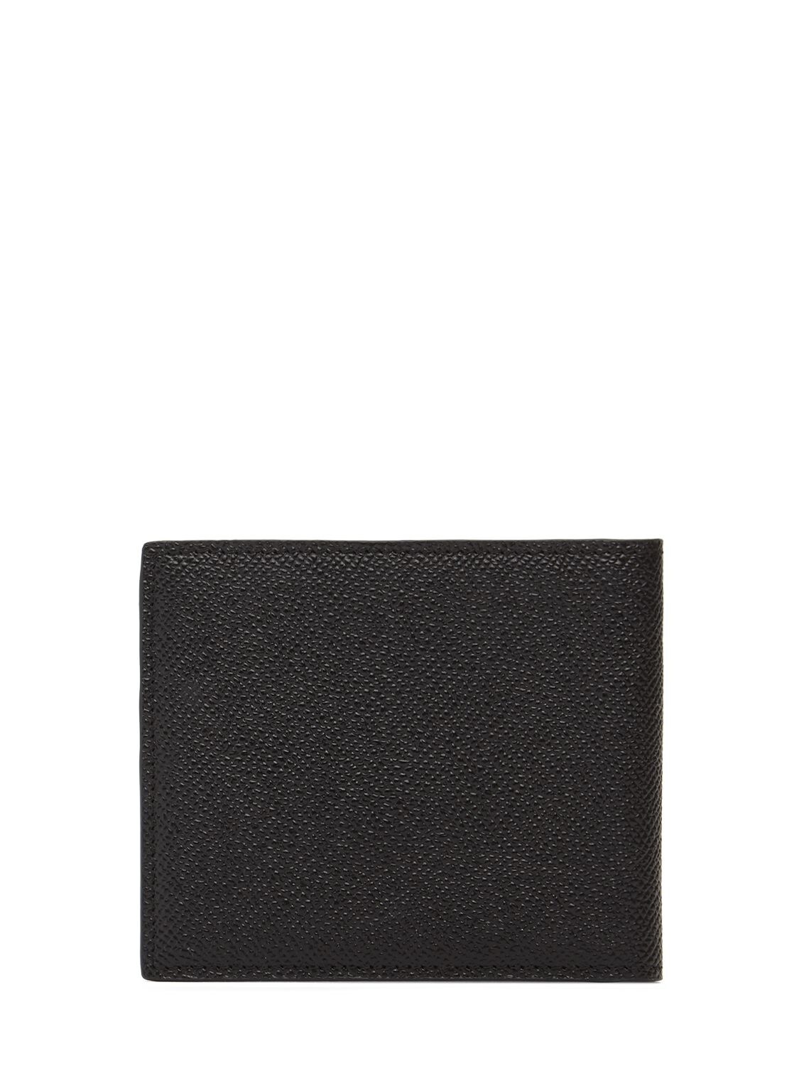 Shop Dolce & Gabbana Logo Plaque Leather Wallet In Black