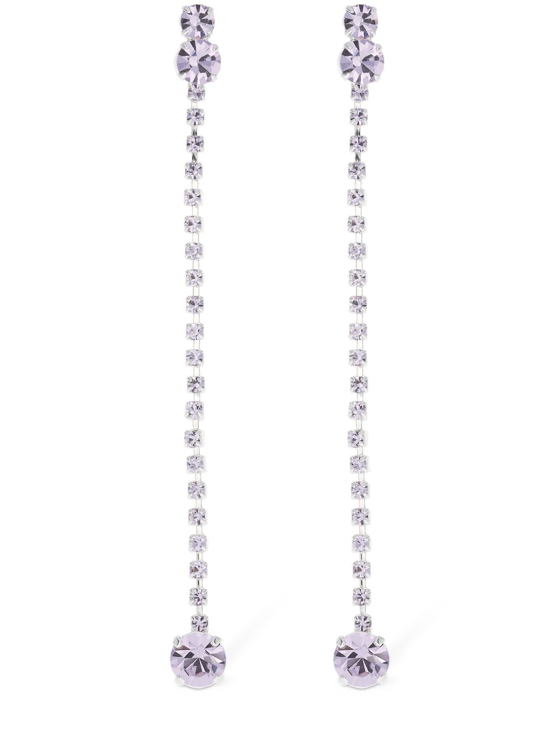 Magda Butrym Crystal Drop Earrings In Lilac,crystal