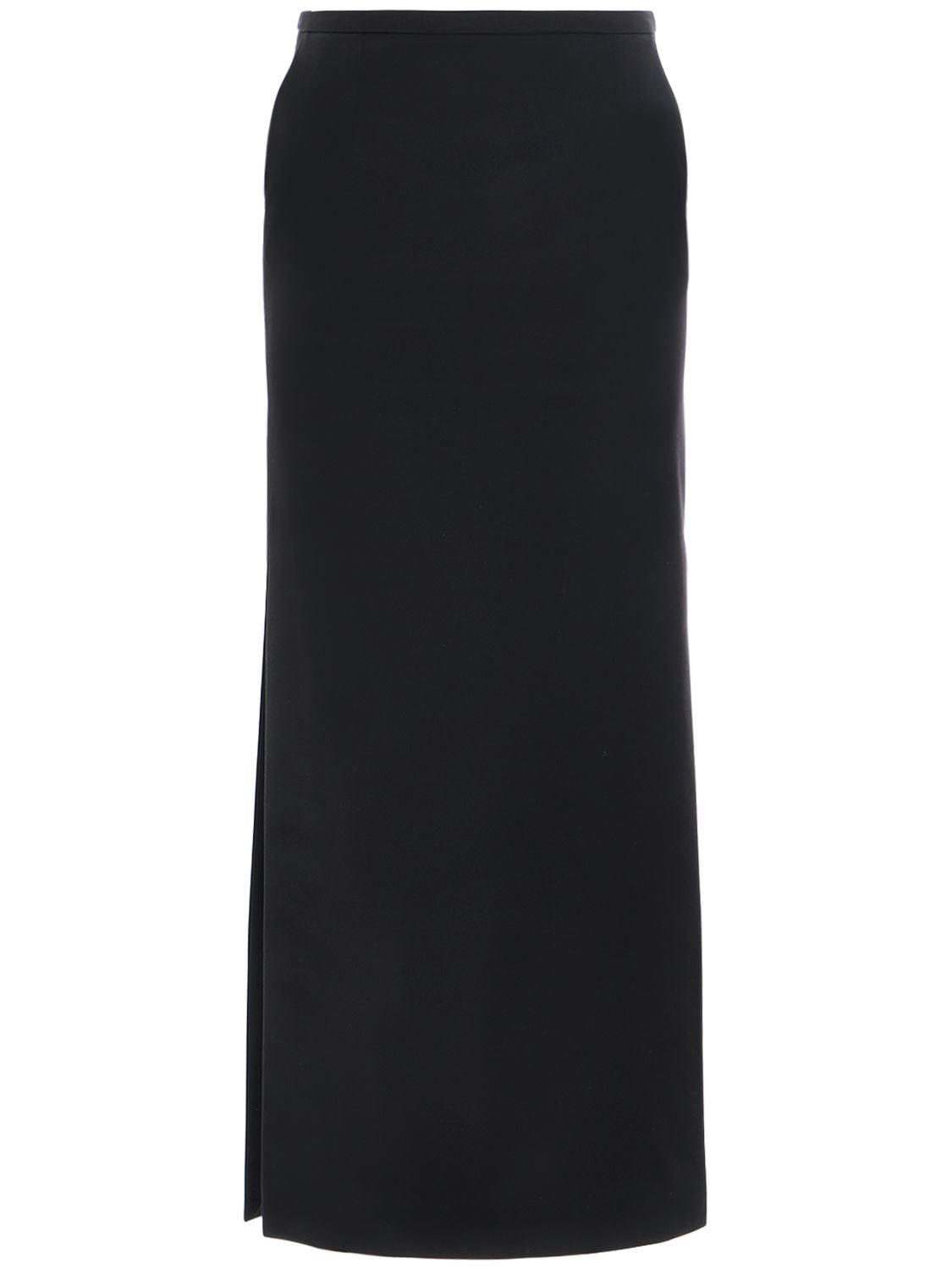 Shop Dolce & Gabbana Stretch Cady Pencil Midi Skirt In Black