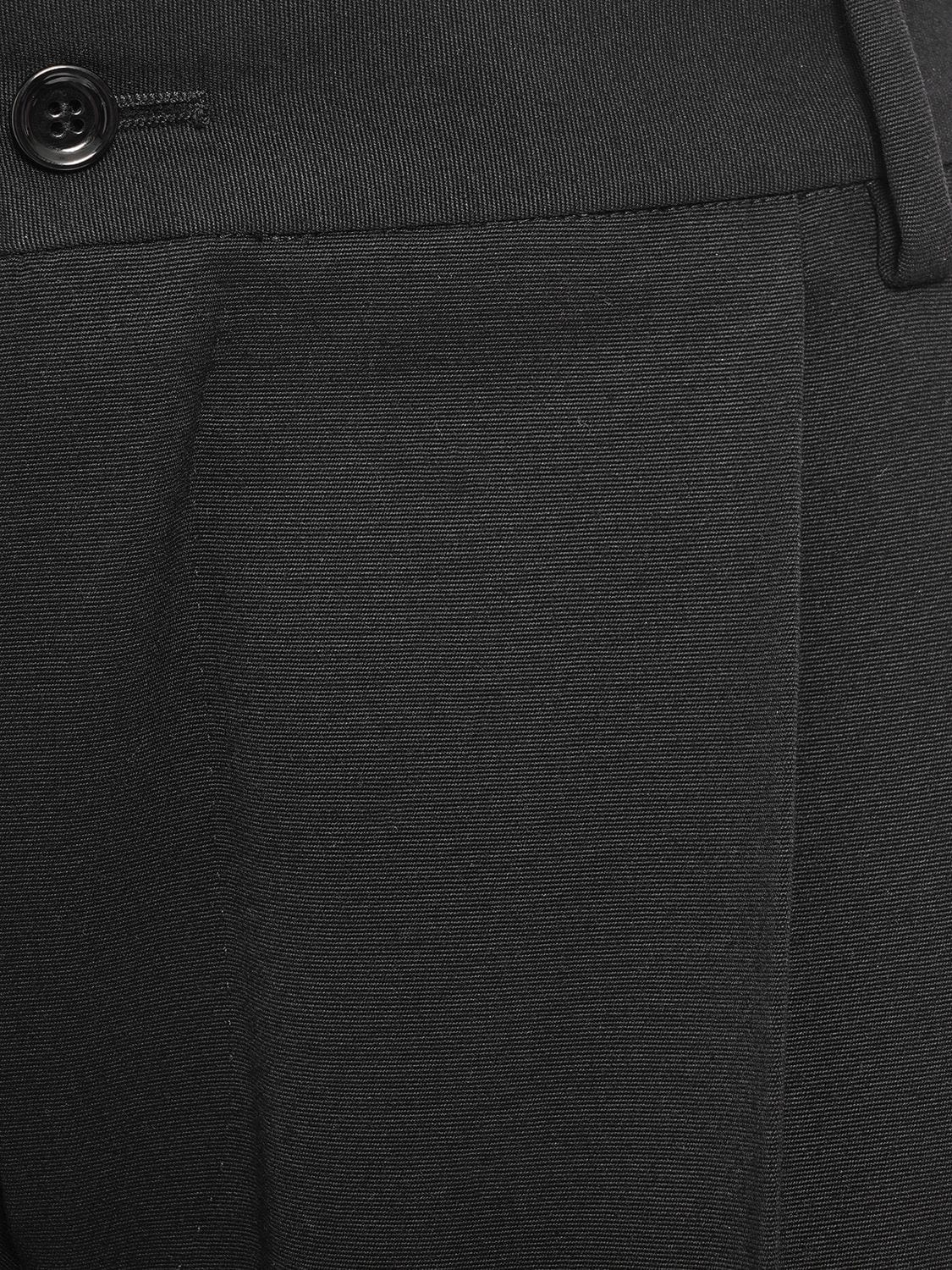 Shop Dolce & Gabbana Stretch Wool High Waist Flared Pants In Black