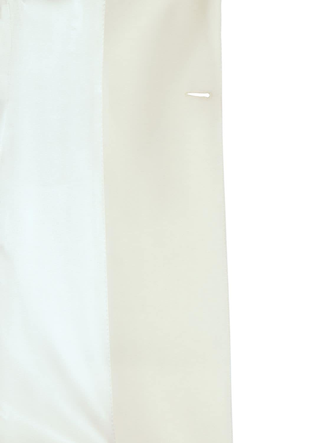 Shop Dolce & Gabbana Wool Cady Double Breast Long Coat In White