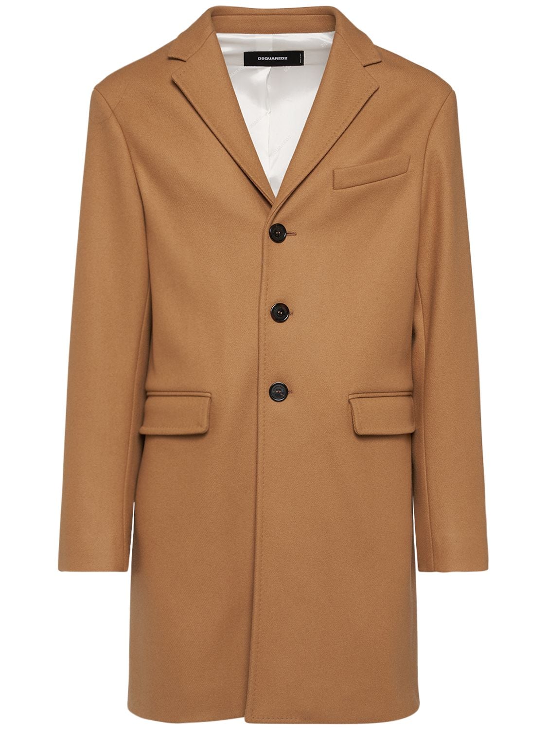 Virgin Wool Blend Coat – MEN > CLOTHING > COATS