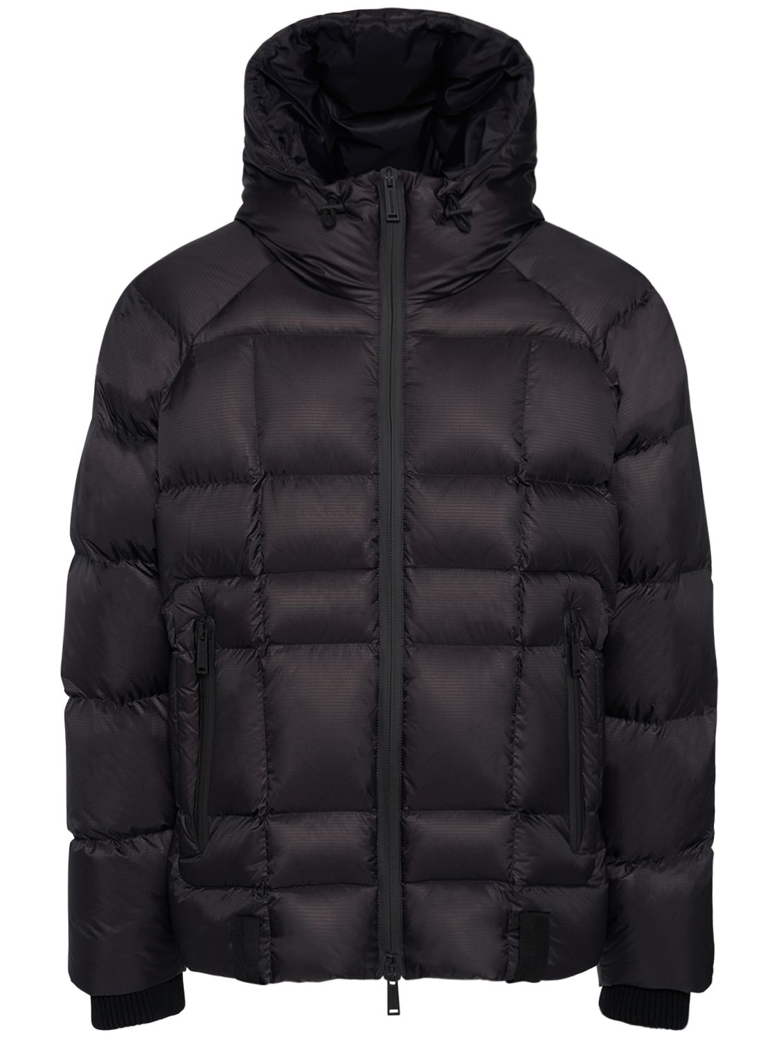 Dsquared2 Shiny Ripstop Down Jacket In Black