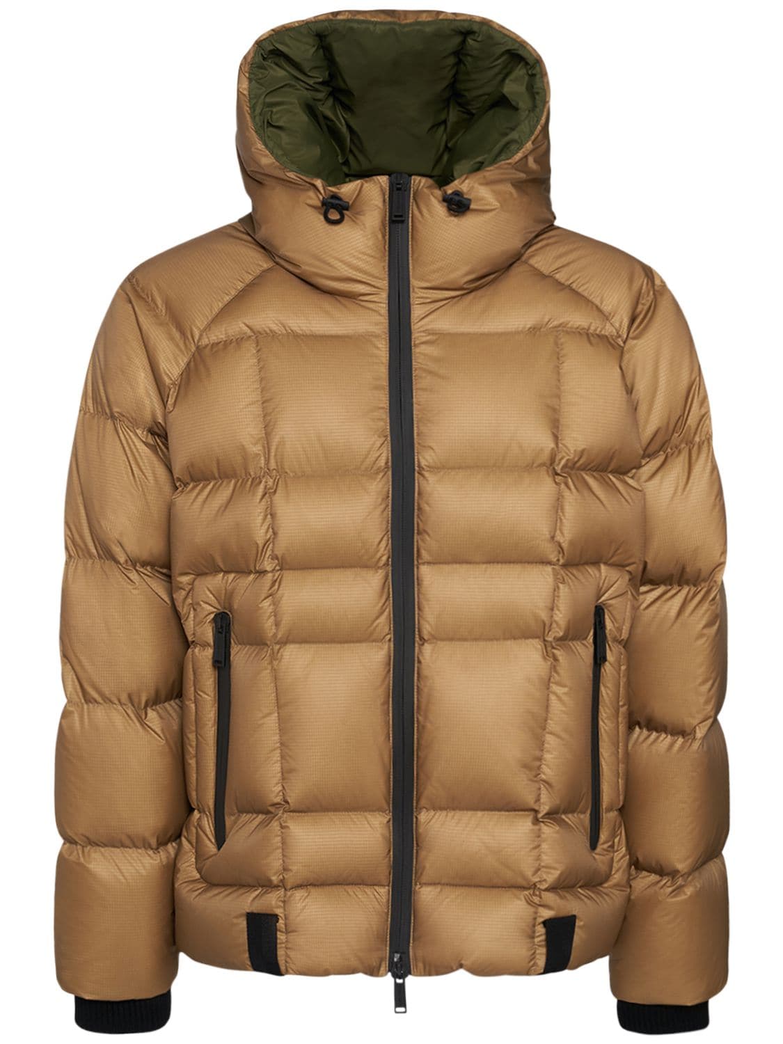 Dsquared2 Shiny Ripstop Down Jacket In Beige