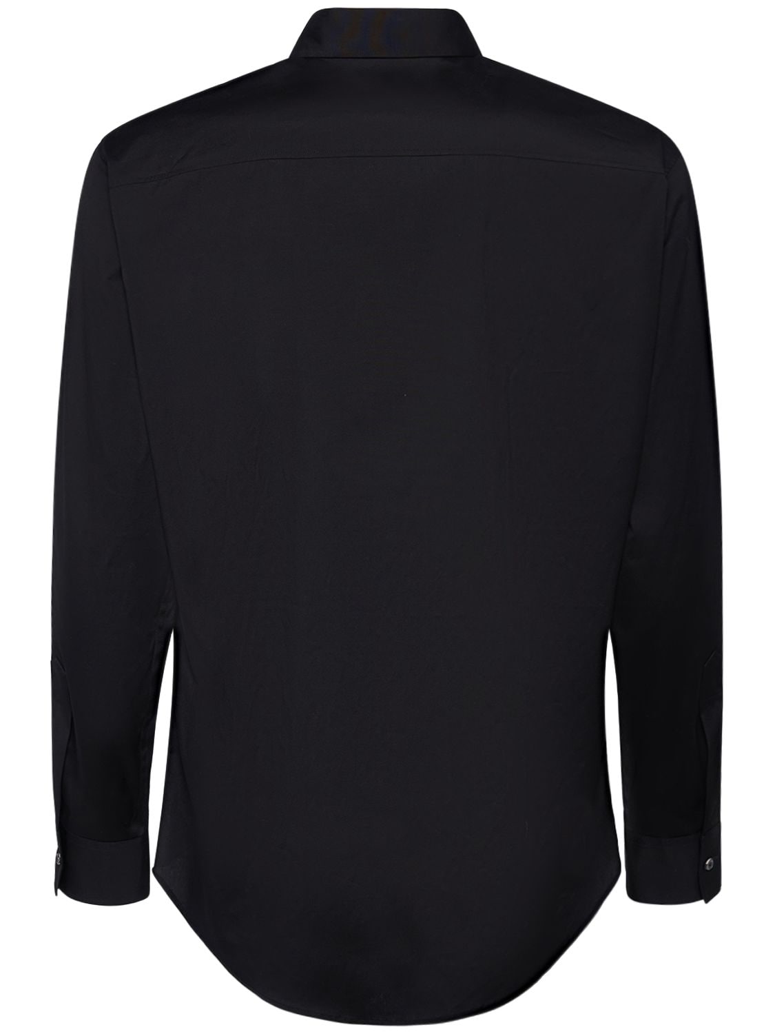 Shop Dsquared2 Stretch Cotton Poplin Shirt In Black