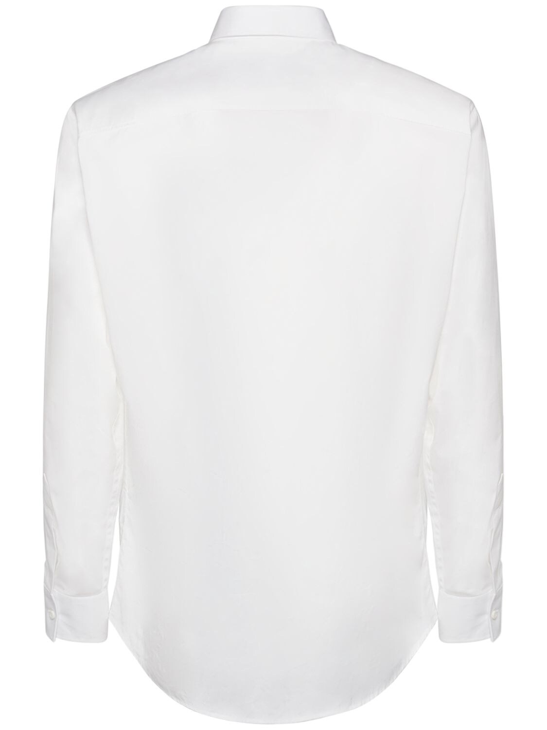 Shop Dsquared2 Stretch Cotton Poplin Shirt In White
