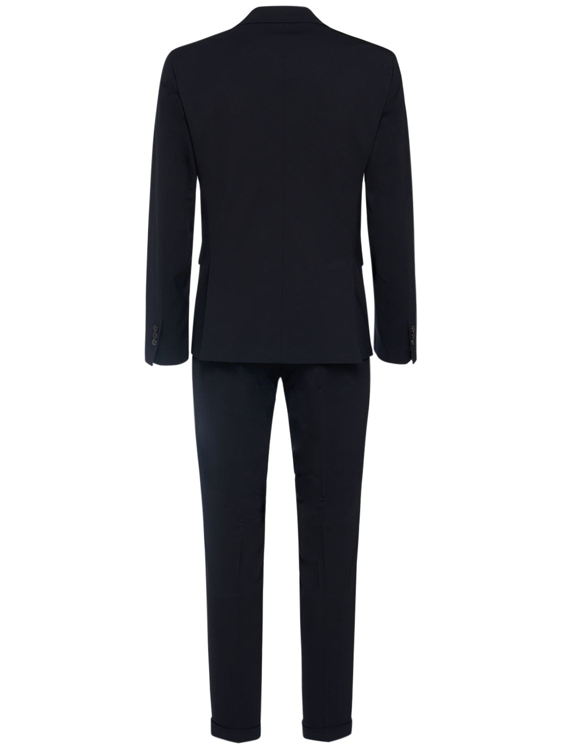 Shop Dsquared2 London Stretch Wool Suit In Navy