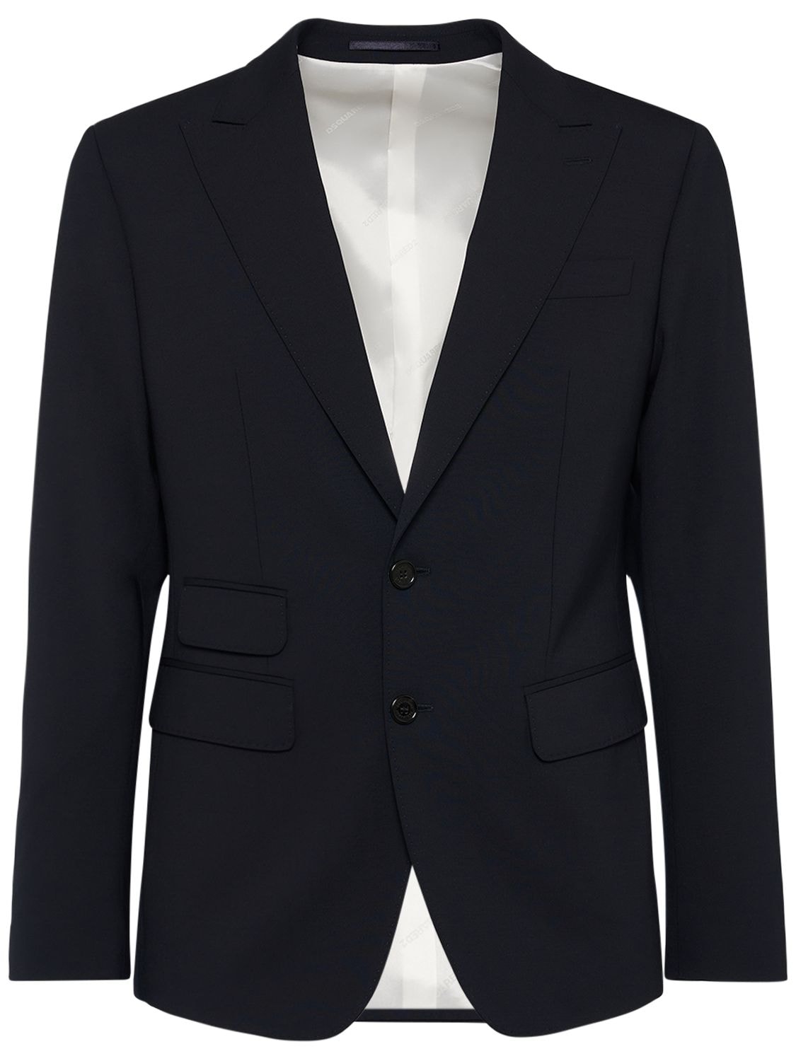 Dsquared2 London Stretch Wool Suit In Black