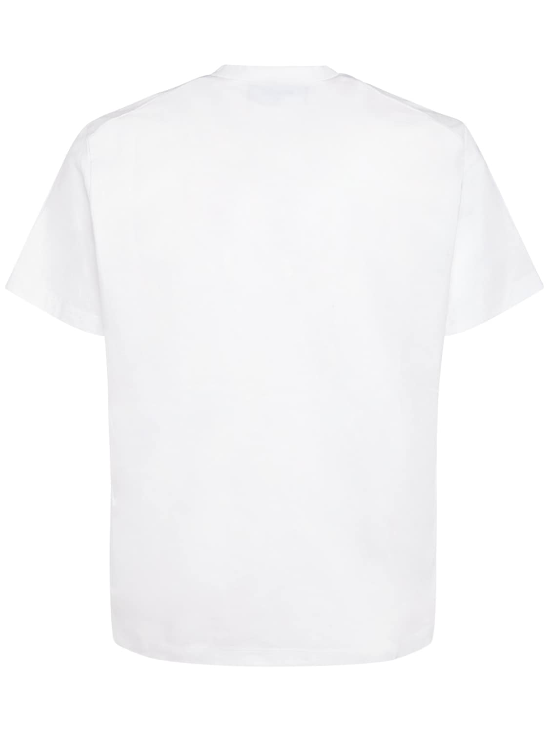 Shop Dsquared2 Logo Cotton Jersey T-shirt In White