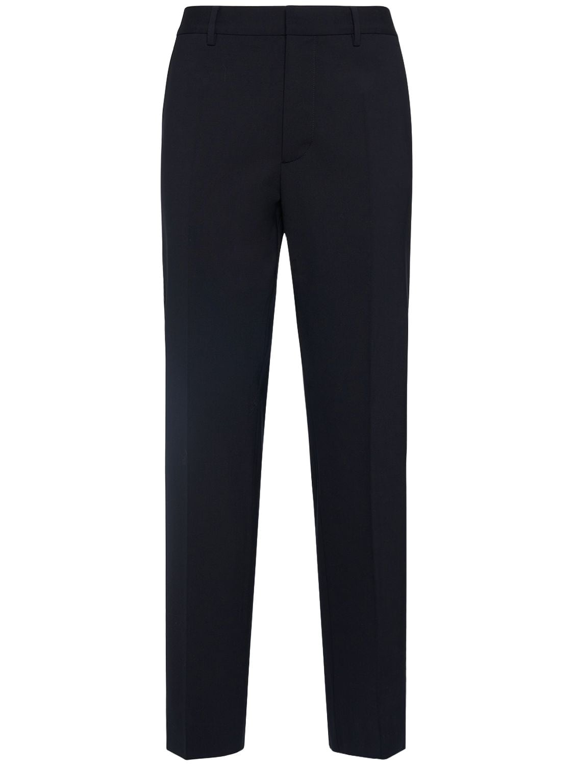 Dsquared2 Relaxed Stretch Wool Pants In Navy