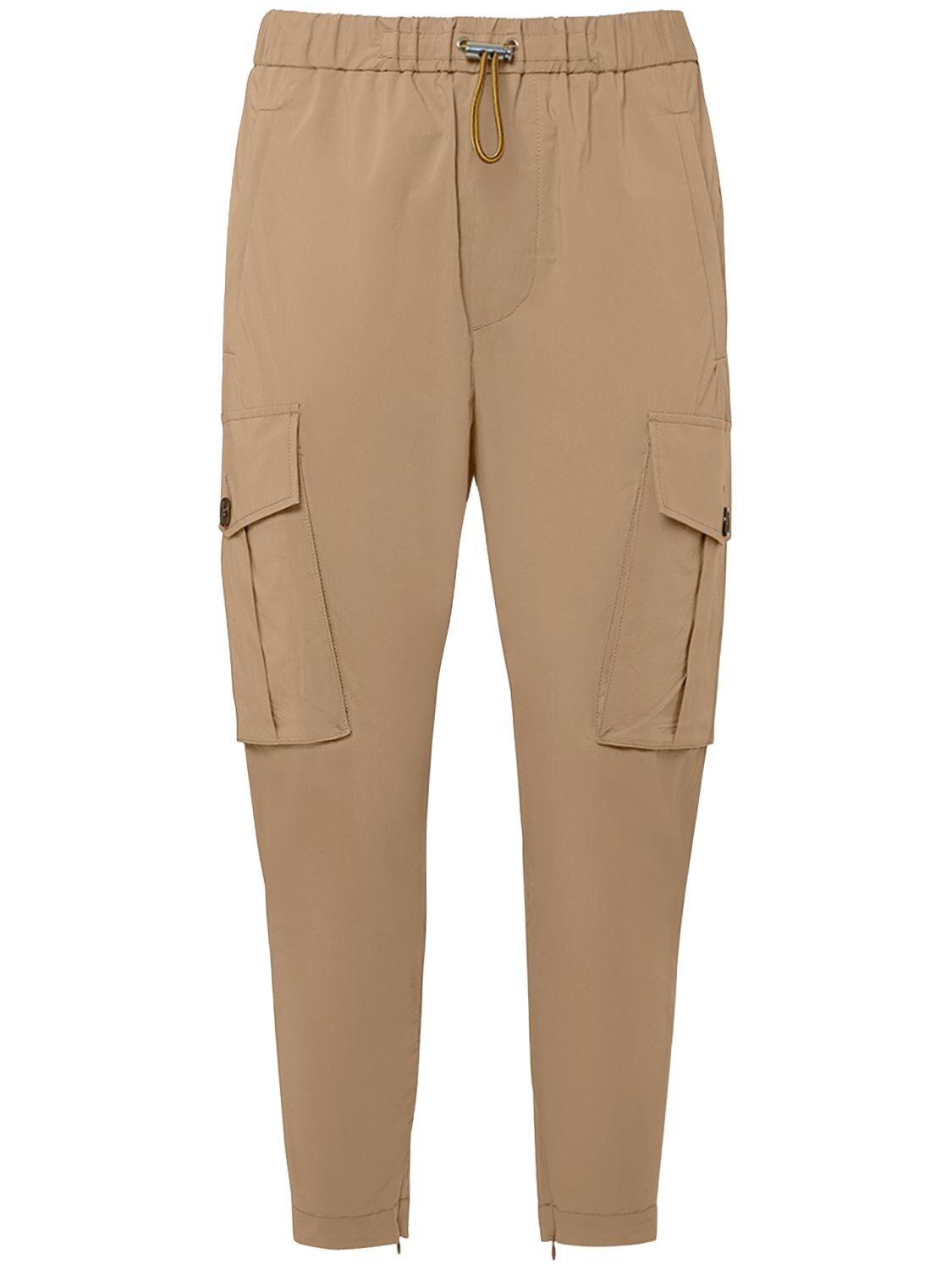 Dsquared2 Stretch Cotton Jogger Trousers In Walnut