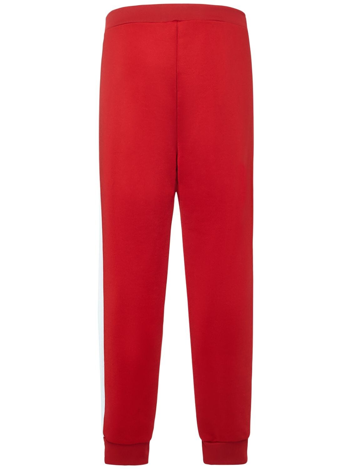 Shop Dsquared2 Cotton Blend Track Pants In Red,white,navy