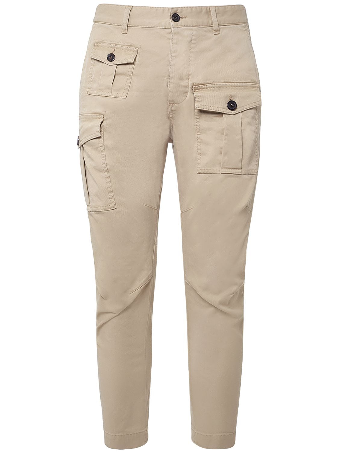 Shop Dsquared2 Sexy Cargo Stretch Cotton Pants In Desert Tan
