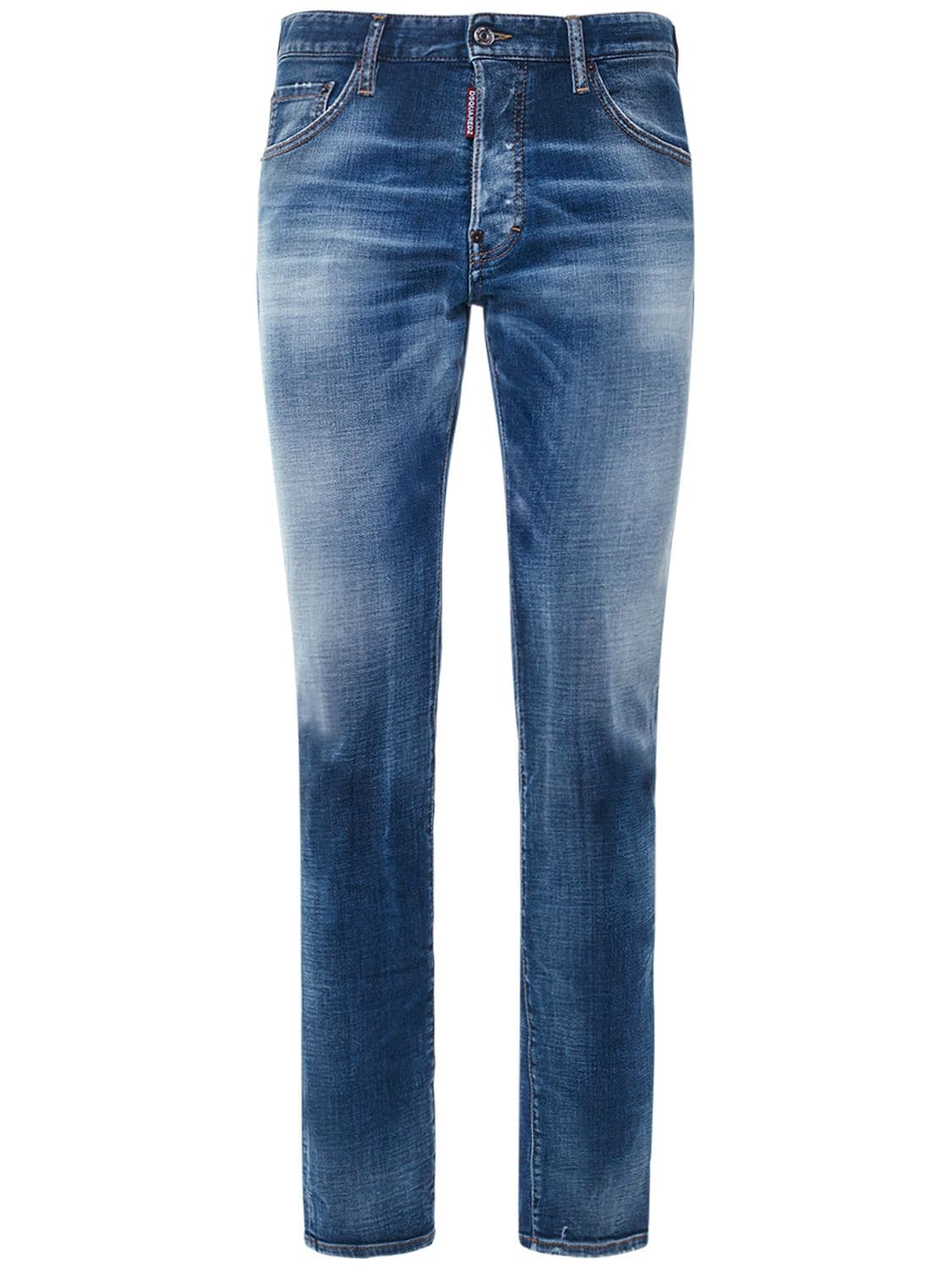 Dsquared2 Cool Guy Stretch Cotton Denim Jeans In Blue