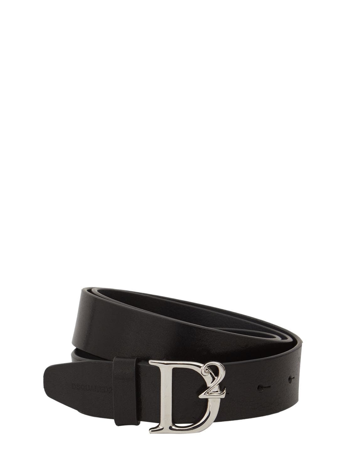 Dsquared2 4.5cm D2 Buckle Leather Belt In Black | ModeSens