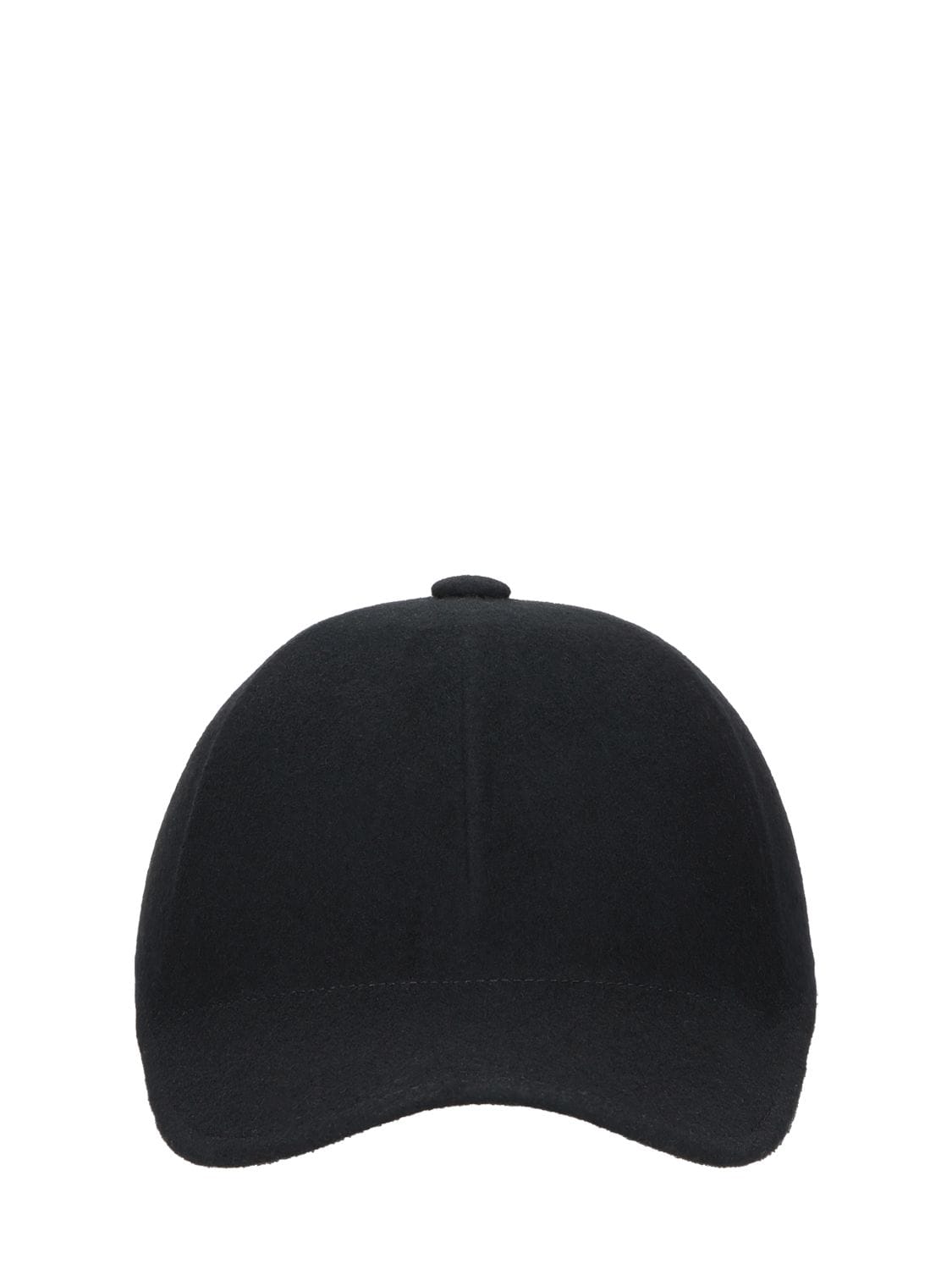 Borsalino Hiker Wool Baseball Cap In Black